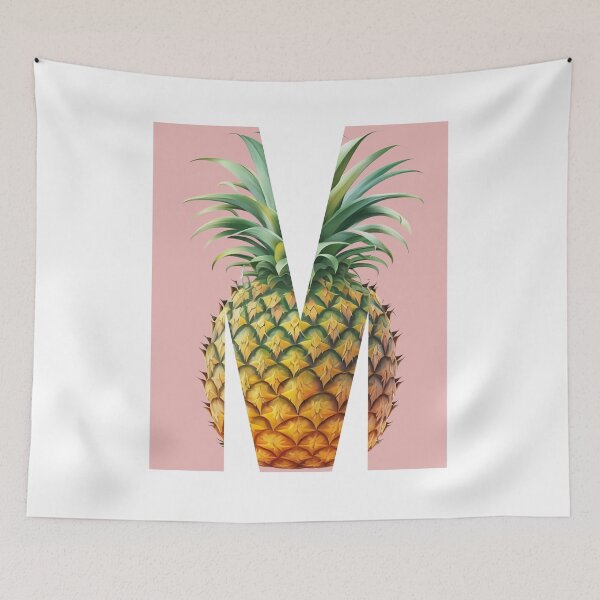 Item preview, Pineapple Summer Pattern Design Letter M Sticker designed and sold by AdiRemba.