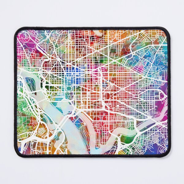 Item preview, Washington DC Street Map designed and sold by ArtPrints.