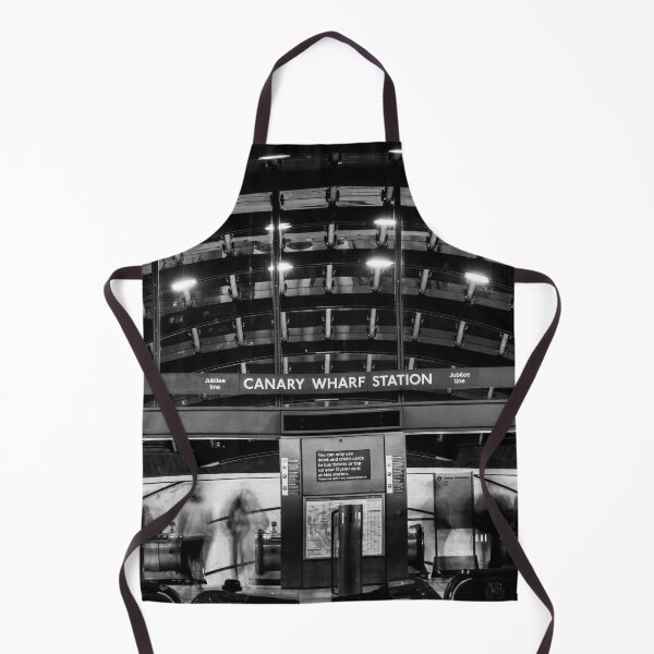Item preview, Canary Wharf Tube Station Black and White designed and sold by Hike-and-Click.