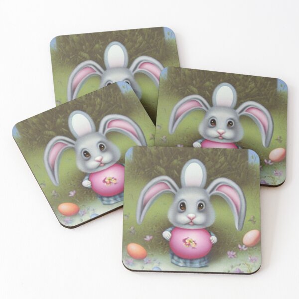 Item preview, Cute Easter Bunny With Pink Egg designed and sold by DukeGroovy.