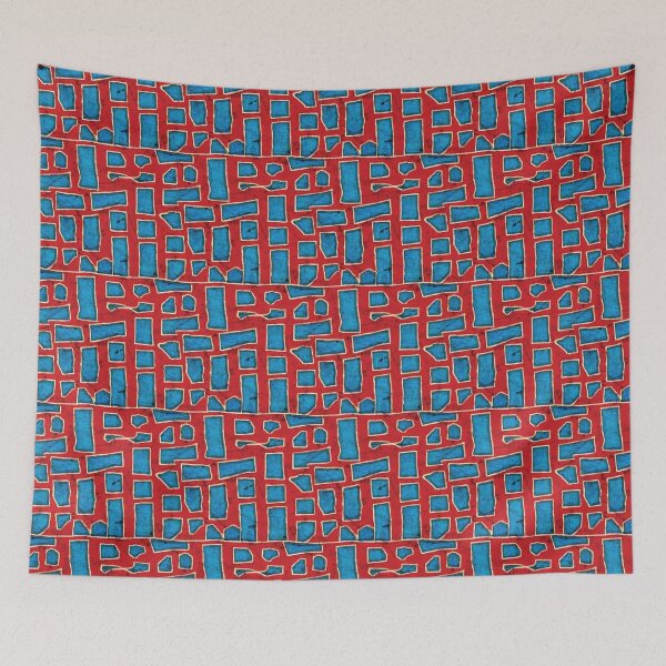 Item preview, Red and Blue Kuba Pattern designed and sold by hellcom.