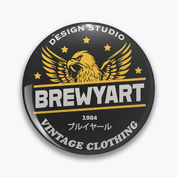 Artikelvorschau, Brewyart Studio, Vintage, Donner, Blitz, Abzeichen, Wild, Japan entworfen und verkauft von Brewyart Creative Design.