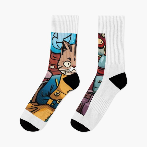 Item preview, Cartoon Illustration of Cute Cat in the Costume of Miner designed and sold by LooperSDart.