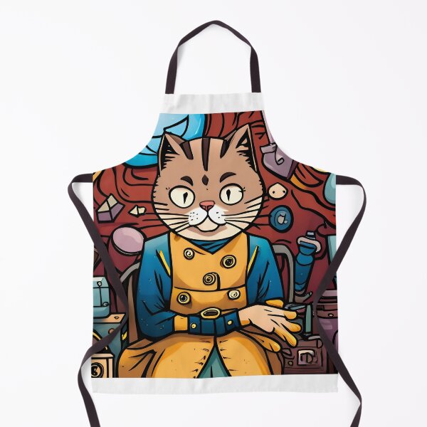Artikelvorschau, Cartoon Illustration of Cute Cat in the Costume of Miner entworfen und verkauft von LooperSDart.