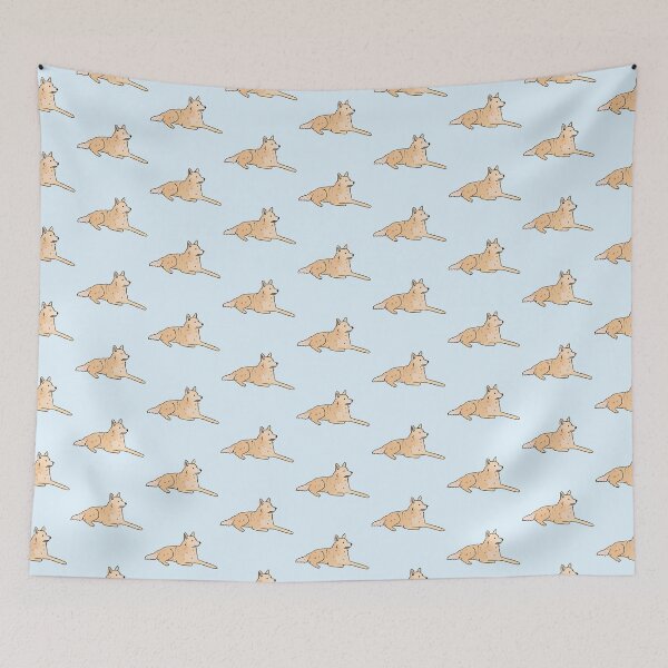 Item preview, Norwegian buhund cute dog illustration  designed and sold by Yarafantasyart.