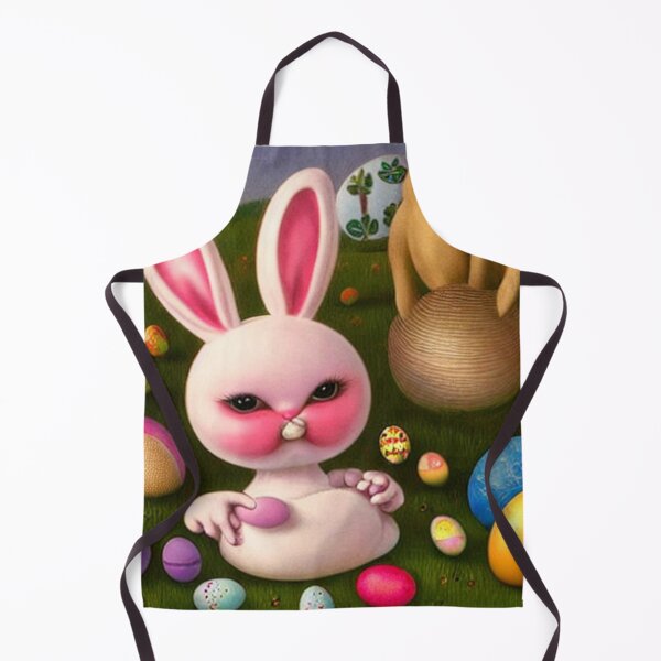 Artikelvorschau, Cute Pink Easter Bunny With Lots Of Eggs entworfen und verkauft von DukeGroovy.