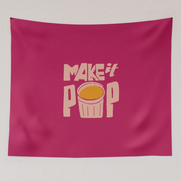 Item preview, Make it pop - grungy hand lettering slogan (cotton candy flavour) designed and sold by 4personnen.