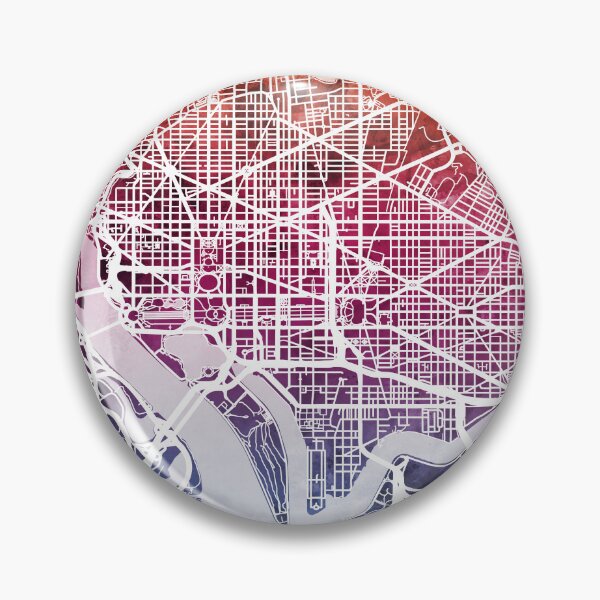 Item preview, Washington DC Street Map designed and sold by ArtPrints.