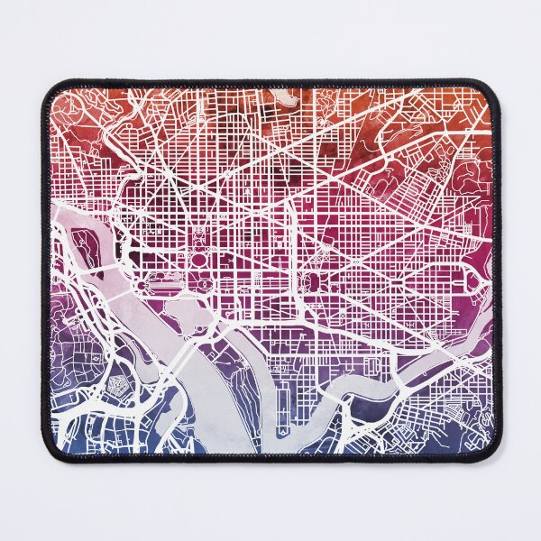 Item preview, Washington DC Street Map designed and sold by ArtPrints.
