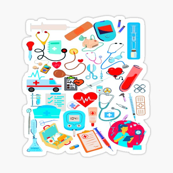 Nurse Nursing Clinic Medical Stuff Paramedic' Sticker