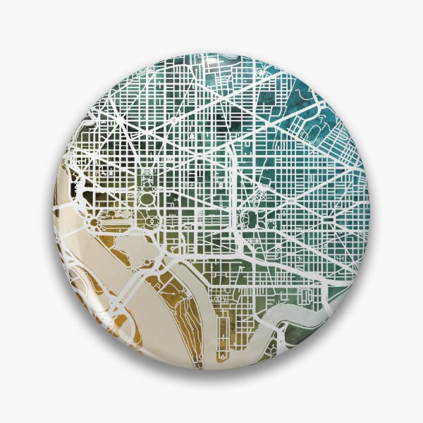 Item preview, Washington DC Street Map designed and sold by ArtPrints.