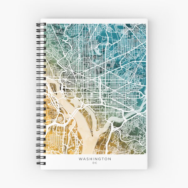 Item preview, Washington DC Street Map designed and sold by ArtPrints.