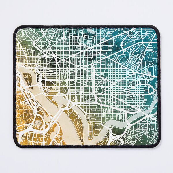 Item preview, Washington DC Street Map designed and sold by ArtPrints.