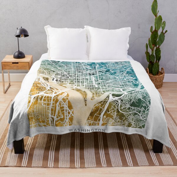 Item preview, Washington DC Street Map designed and sold by ArtPrints.