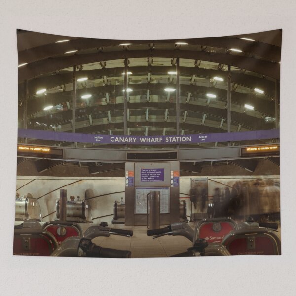 Item preview, Canary Wharf Tube Station entrance designed and sold by Hike-and-Click.