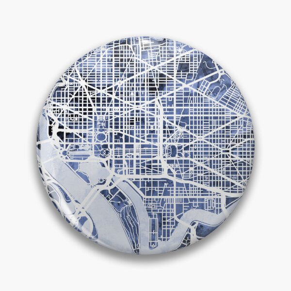 Item preview, Washington DC Street Map designed and sold by ArtPrints.