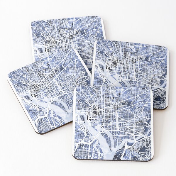 Item preview, Washington DC Street Map designed and sold by ArtPrints.
