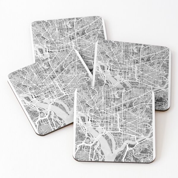 Item preview, Washington DC Street Map designed and sold by ArtPrints.