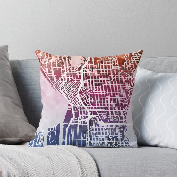 Item preview, Seattle Washington Street Map designed and sold by ArtPrints.