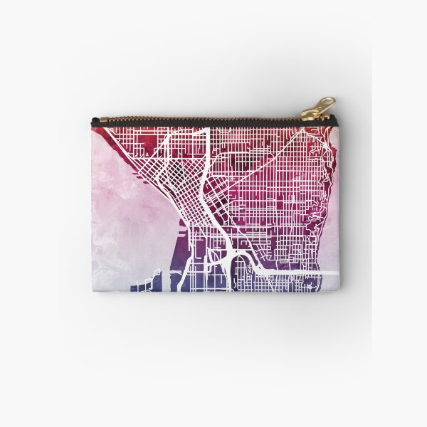 Item preview, Seattle Washington Street Map designed and sold by ArtPrints.