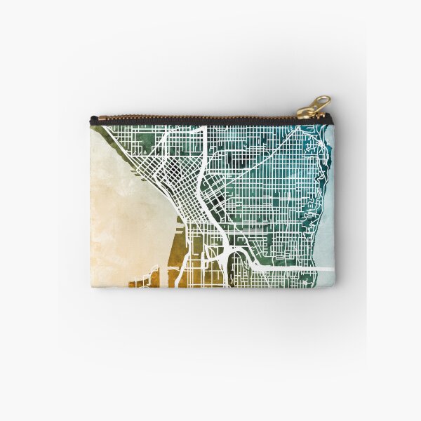 Item preview, Seattle Washington Street Map designed and sold by ArtPrints.
