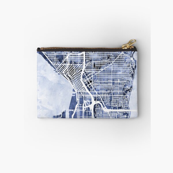 Item preview, Seattle Washington Street Map designed and sold by ArtPrints.