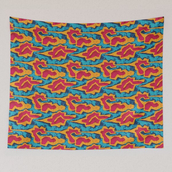 Item preview, Bright Retro Abstract Shapes Pattern designed and sold by hellcom.