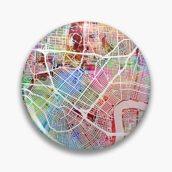 Item preview, New Orleans City Map designed and sold by ArtPrints.