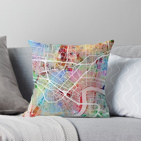Item preview, New Orleans City Map designed and sold by ArtPrints.