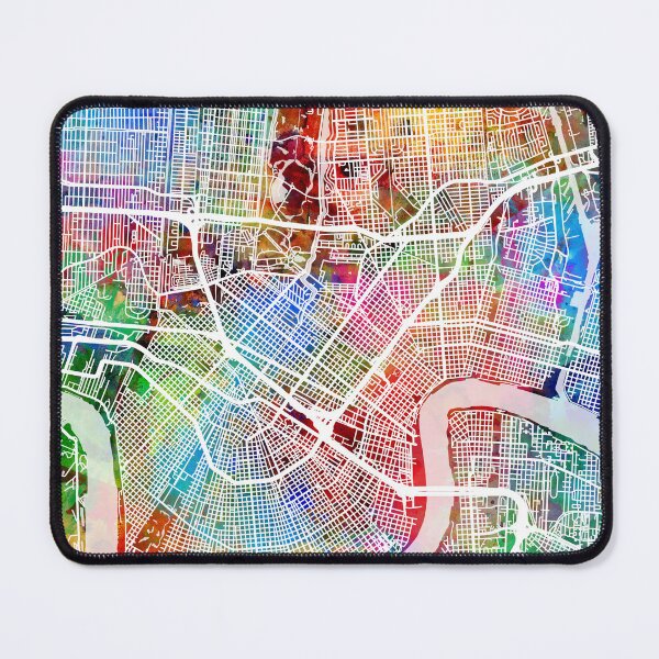 Item preview, New Orleans City Map designed and sold by ArtPrints.
