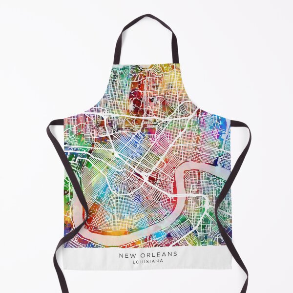 Item preview, New Orleans City Map designed and sold by ArtPrints.