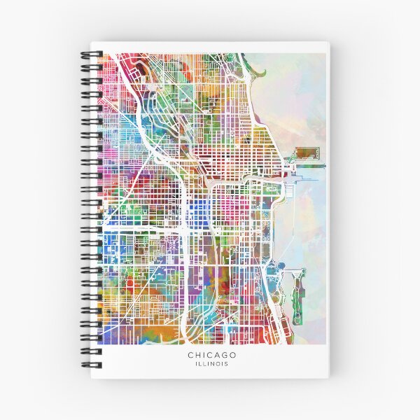 Item preview, Chicago City Street Map designed and sold by ArtPrints.