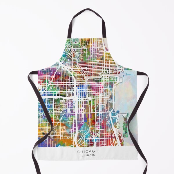 Item preview, Chicago City Street Map designed and sold by ArtPrints.