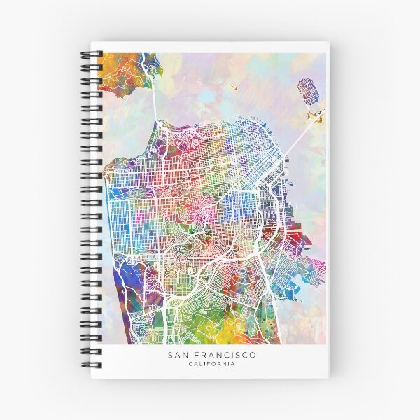 Item preview, San Francisco City Street Map designed and sold by ArtPrints.