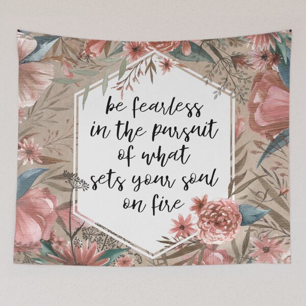 Item preview, Be Fearless Floral designed and sold by birchandbark.