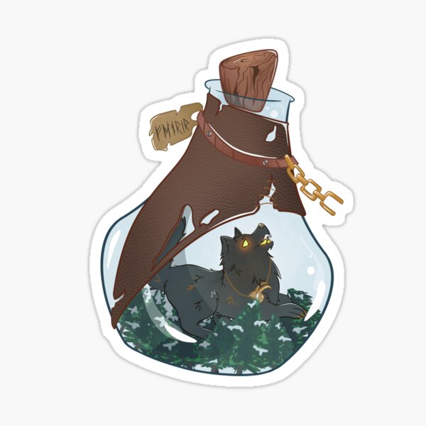 Fenrir en bouteille Sticker