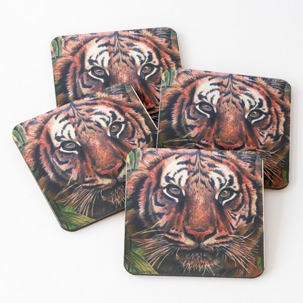 Item preview, Tiger In Jungle; Tattoo Style; designed and sold by StickerApe.