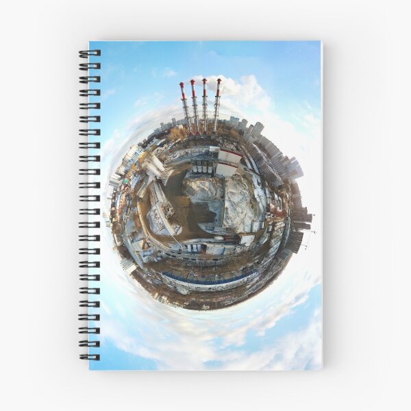 Item preview, Little planet panoramic aerial view of industrial unhealthy zone near Moscow, Russia designed and sold by Alexander Sorokopud.