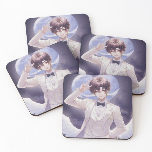 Item preview, Astro Moonbin k pop idol in heaven with angel wings designed and sold by Kawaiishizz.