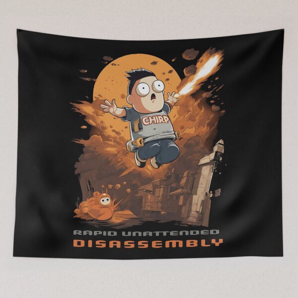Item preview, Elon Musk's Starship - Rapid Unattended Disassembly designed and sold by Tee-Magination.