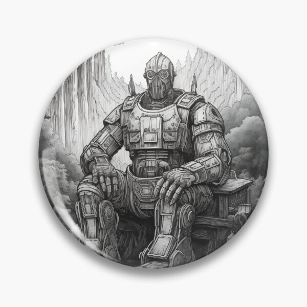 Item preview, Iron giant in a forest designed and sold by LJaco.
