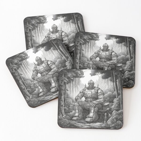 Item preview, Iron giant in a forest designed and sold by LJaco.
