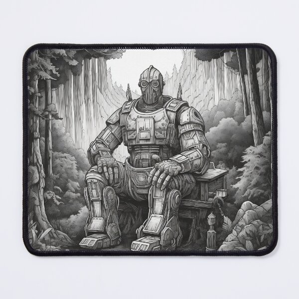 Item preview, Iron giant in a forest designed and sold by LJaco.