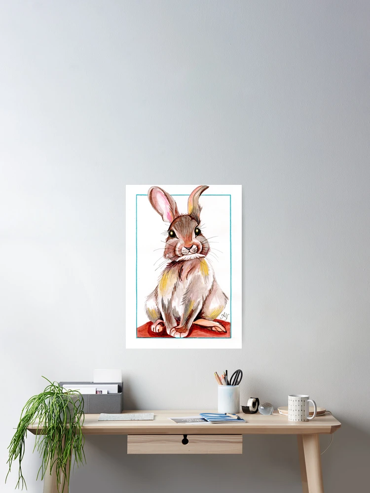 Thumbnail 2 of 3, Poster, White Rabbit designed and sold by Aalys.