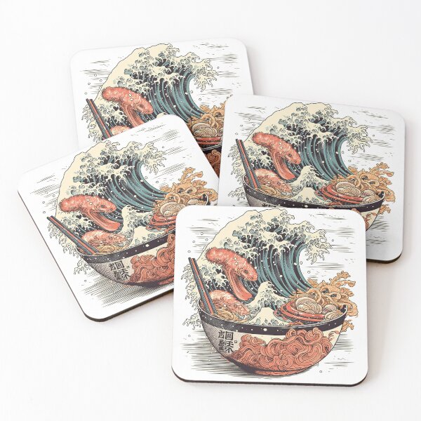 Item preview, The great Ramen of kanagawa in bowl. designed and sold by LJaco.