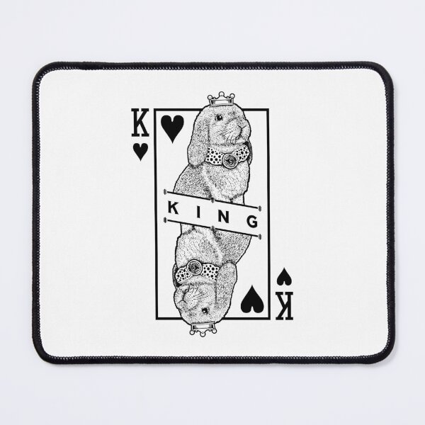 Item preview, Mini Lop Bunny Rabbit King Of Hearts Funny Pet Pop Art designed and sold by GrandeDuc.