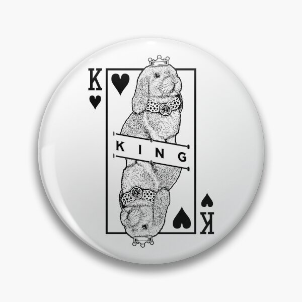 Item preview, Mini Lop Bunny Rabbit King Of Hearts Funny Pet Pop Art designed and sold by GrandeDuc.