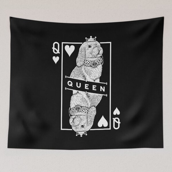 Item preview, Mini Lop Bunny Rabbit Queen Of Hearts Funny Pet Pop Art designed and sold by GrandeDuc.