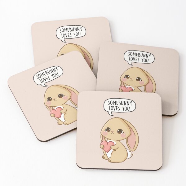 Item preview, Somebunny loves you - Cute Bunny Pun designed and sold by LEFDDesigns.