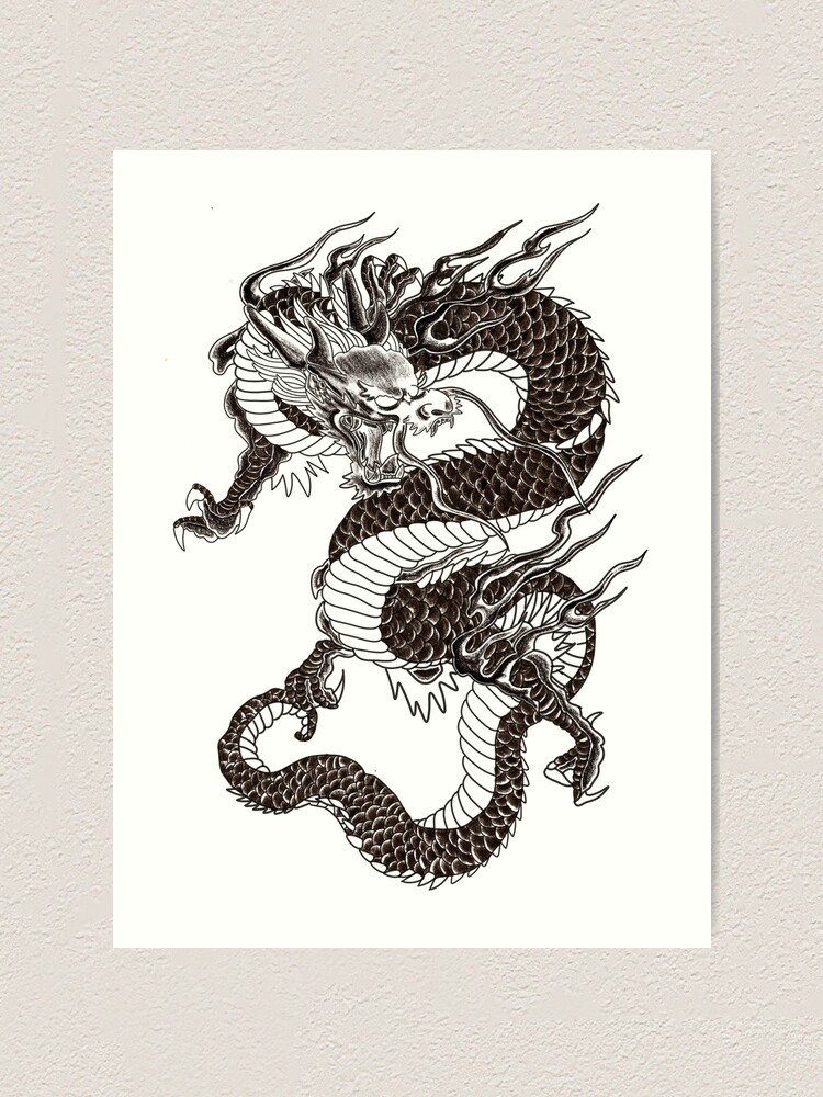 Japanese dragon tattoo design by dragonbex on DeviantArt